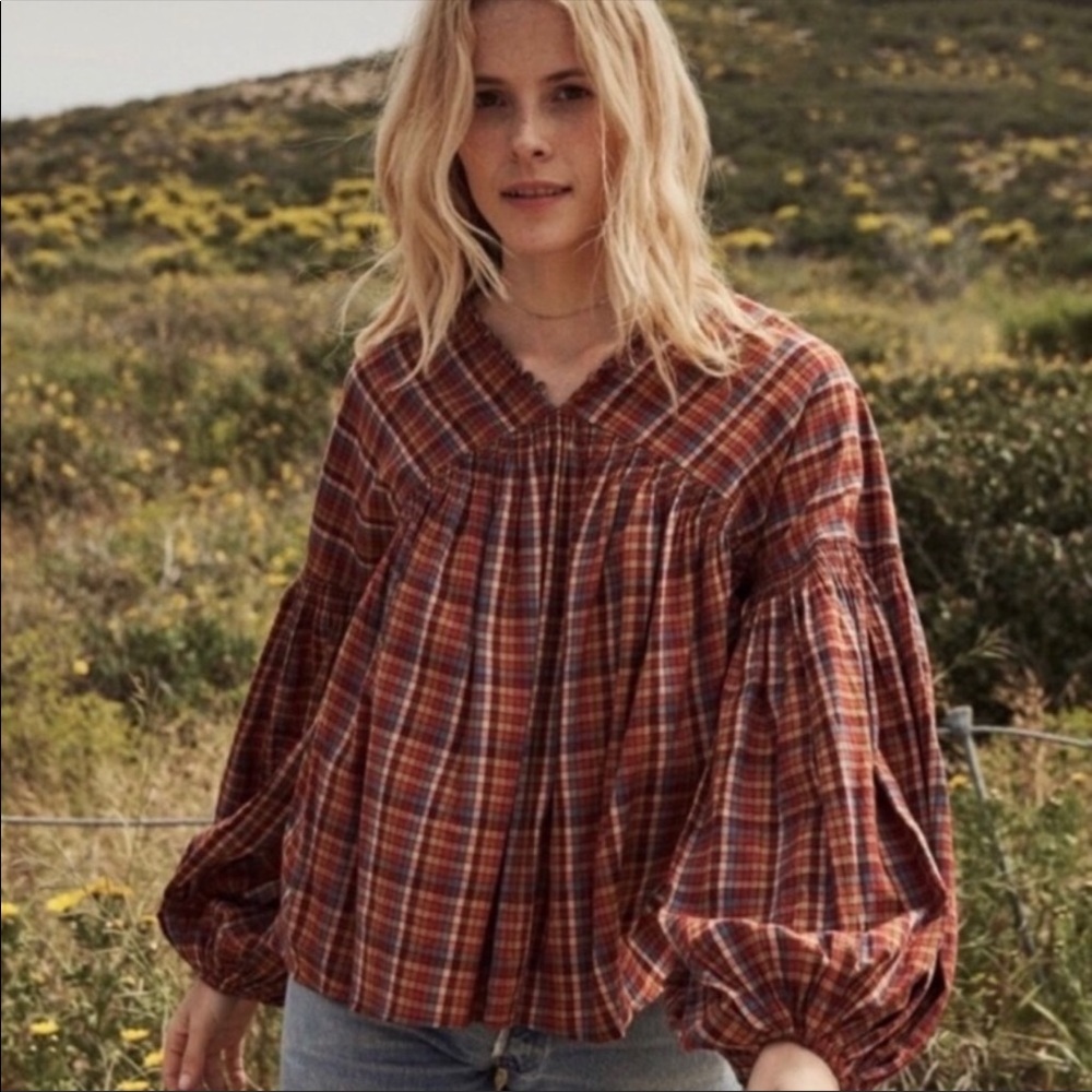 Dôen checkered Thistle Top